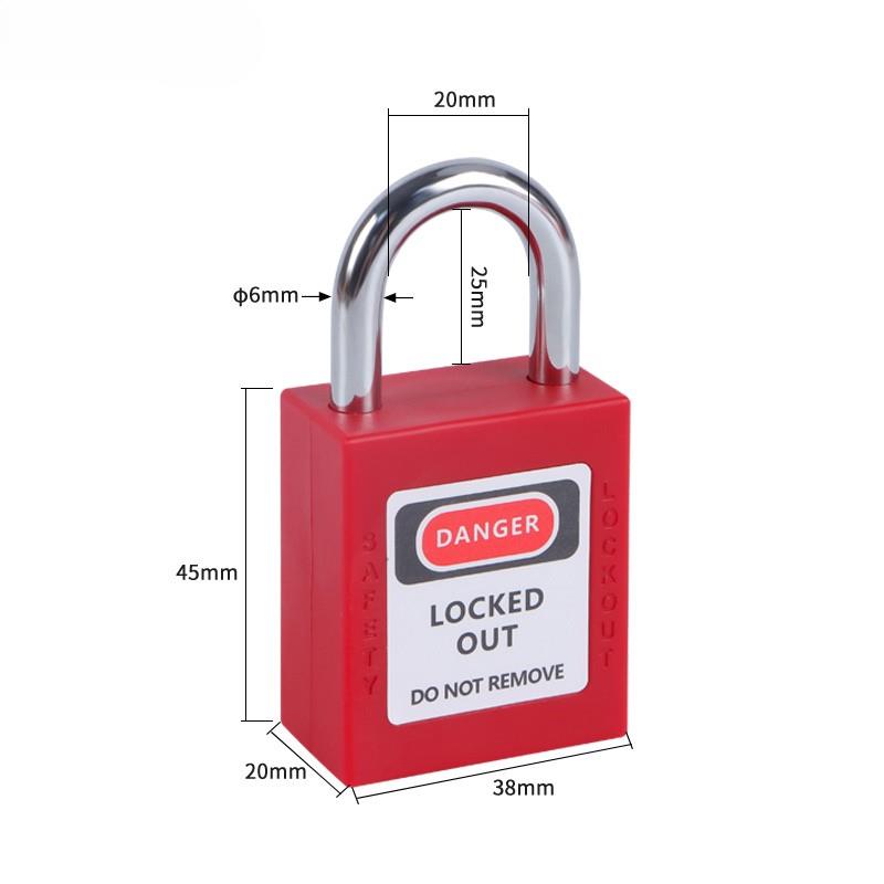 25mm Steel Shackle Safety Padlock