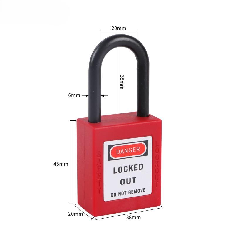 38mm Nylon Shackle Safety Padlock