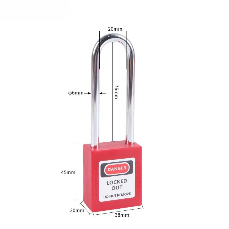 76mm Steel Shackle Safety Padlock