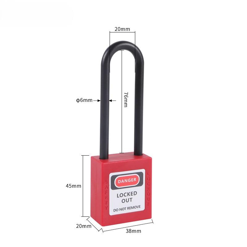 76mm Nylon Shackle Safety Padlock