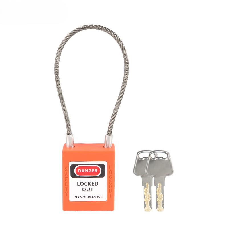 90mm Steel Cable Shackle Safety Padlock