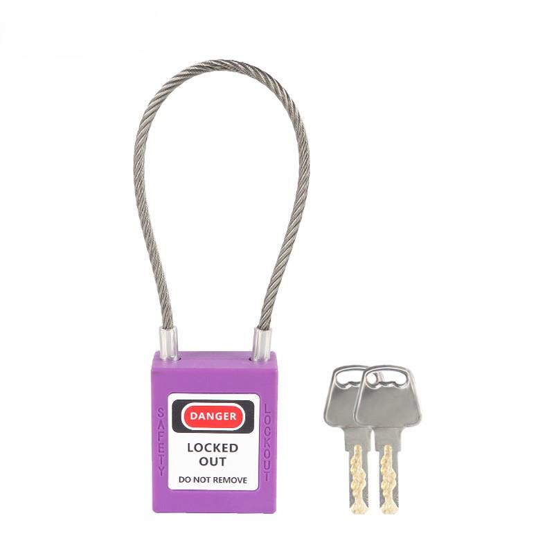 90mm Steel Cable Shackle Safety Padlock