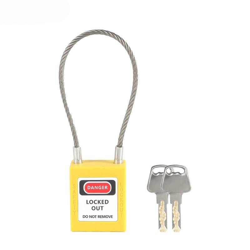 90mm Steel Cable Shackle Safety Padlock