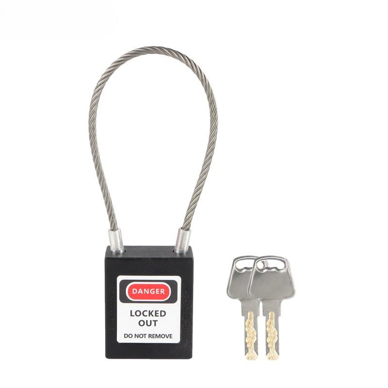 90mm Steel Cable Shackle Safety Padlock