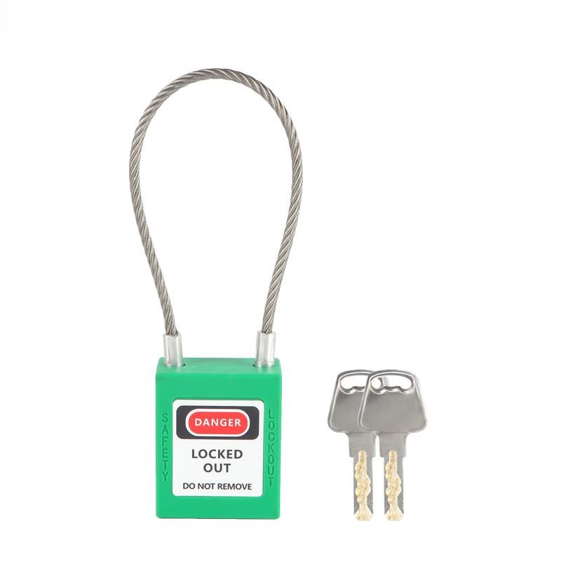 90mm Steel Cable Shackle Safety Padlock