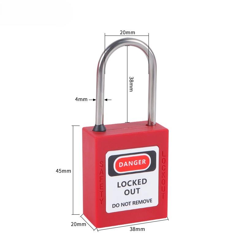 38mm Steel Shackle Dust-proof Safety Padlock