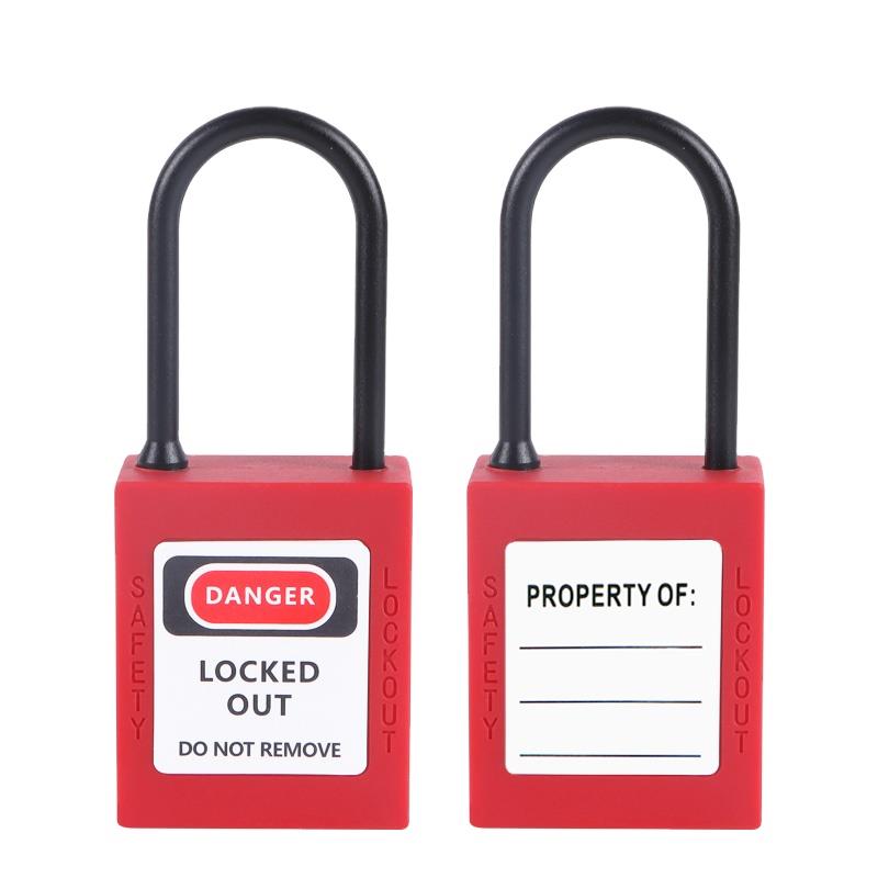 38mm Nylon Shackle Dust-proof Safety Padlock