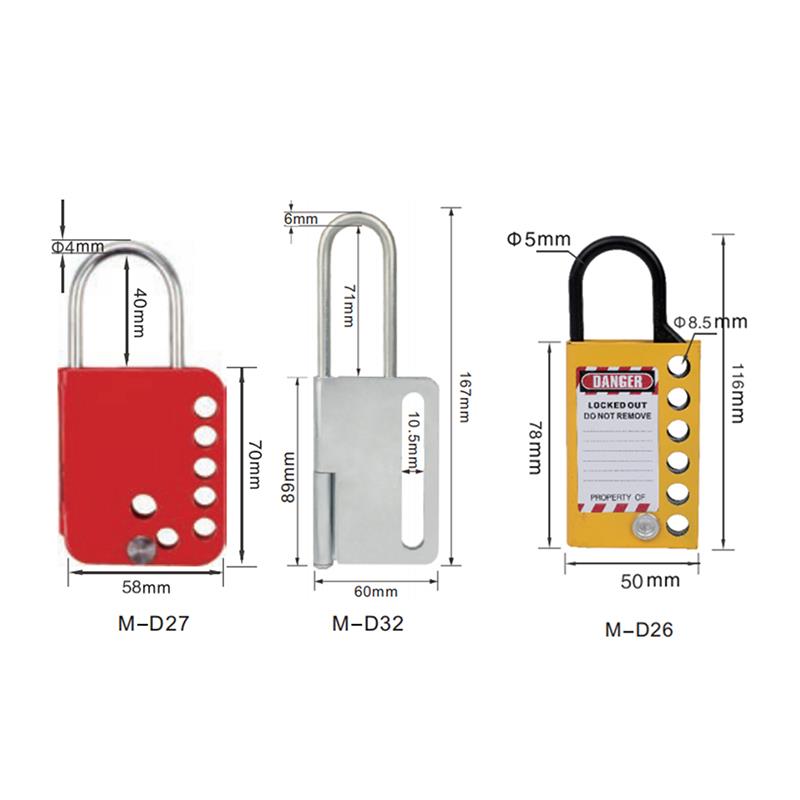 Snap-on Aluminum Safety HASP Lockout