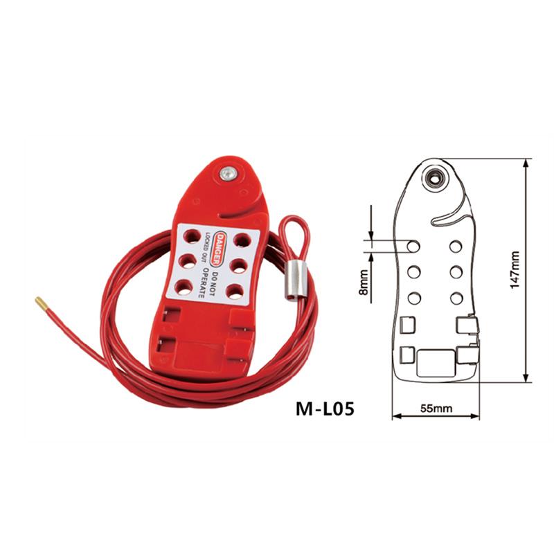 Adjustable cable lockout