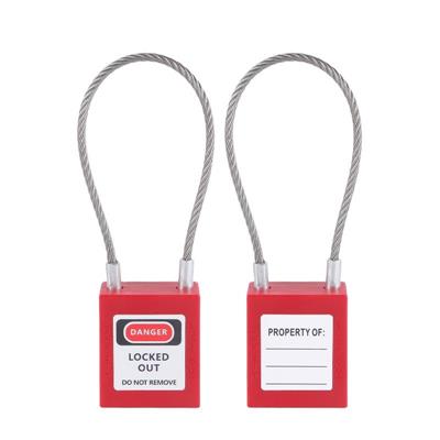 90mm Steel Cable Shackle Safety Padlock